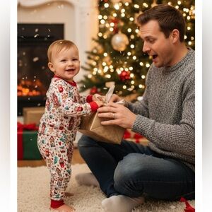 Evie’s Backyard Christmas & Festive Soft Kids Pajamas- Size 18 Months